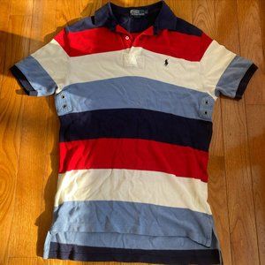 Mens Striped Collared Shirt
